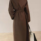 Maxi loose fitting winter wool coat 5475