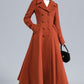 Fit and Flare Long Wool Coat Women 3233