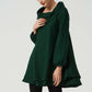 green wool tunic dress, loose fitting dress 2065