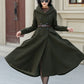 Hooded winter warm wool coat women 5461