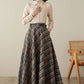 Retro Plaid Winter Autumn Skirt Women 4622