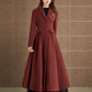 Fit and flare winter long wool coat 5369