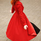 1950s Red Long princess wool coat 3189