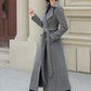 Striple winter long trench wool coat 5455