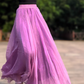 Long prom swing chiffon skirt women 6183- purple
