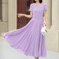 Handmade Womens's swing fit and flared chiffon dress 6117
