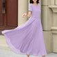 Handmade Womens's swing fit and flared chiffon dress 6117