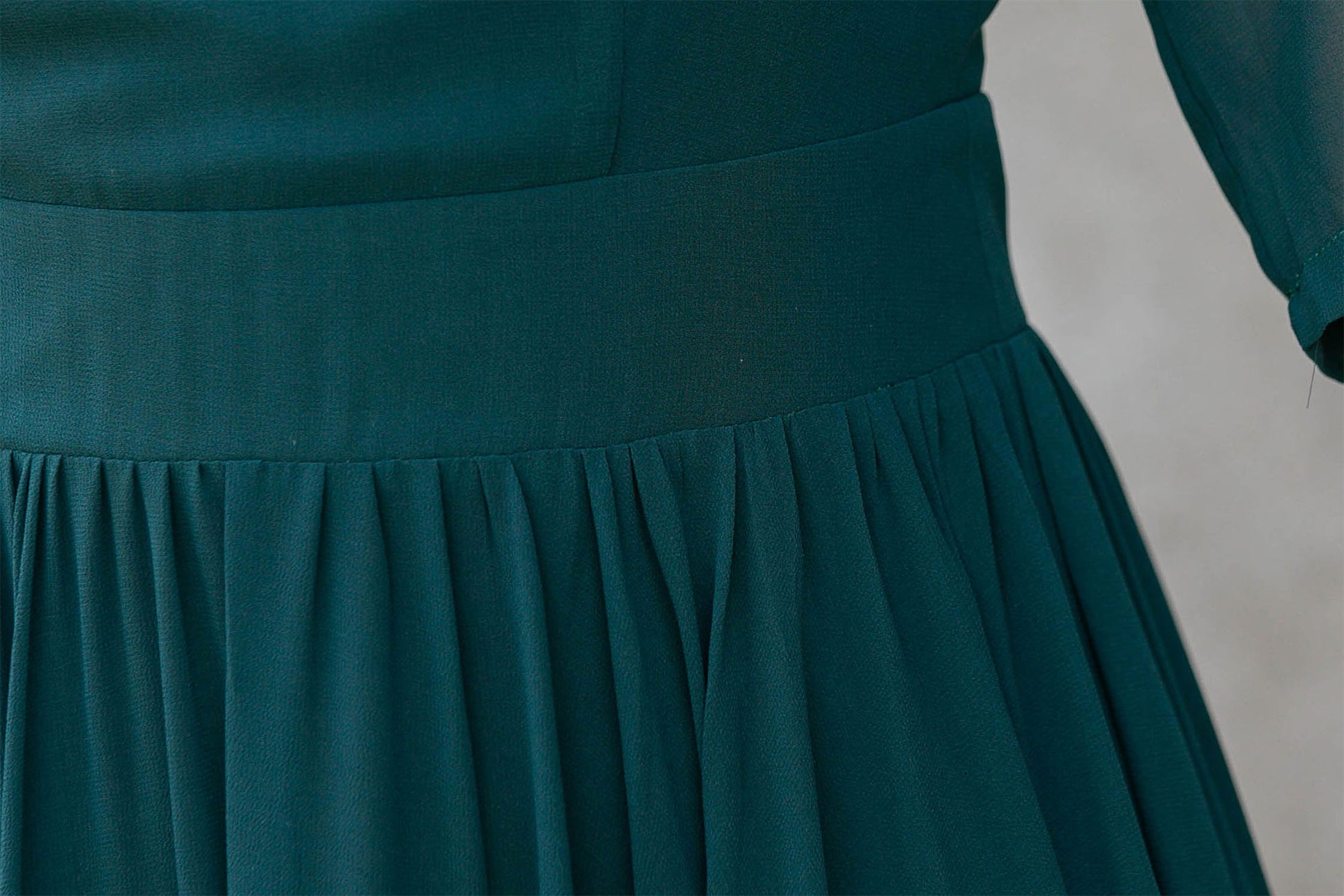 Teal Chiffon Swing Dress | Boat Neck, Flutter Sleeve Xiaolizi Teal Chiffon Swing Dress | Boat Neck, Flutter Sleeve Xiaolizi