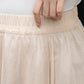 Handmade Beige Chiffon Swing Skirt – Flowing Maxi Circle Skirt | Xiaolizi 4280