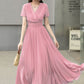Elegant Flowy Dress for Bridesmaids & Special Occasions 6026