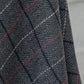 A line plaid midi winter wool skirt 4682