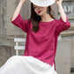 Handmade Relaxed Fit Pink Linen Shirt – Comfortable and Versatile Design 4290