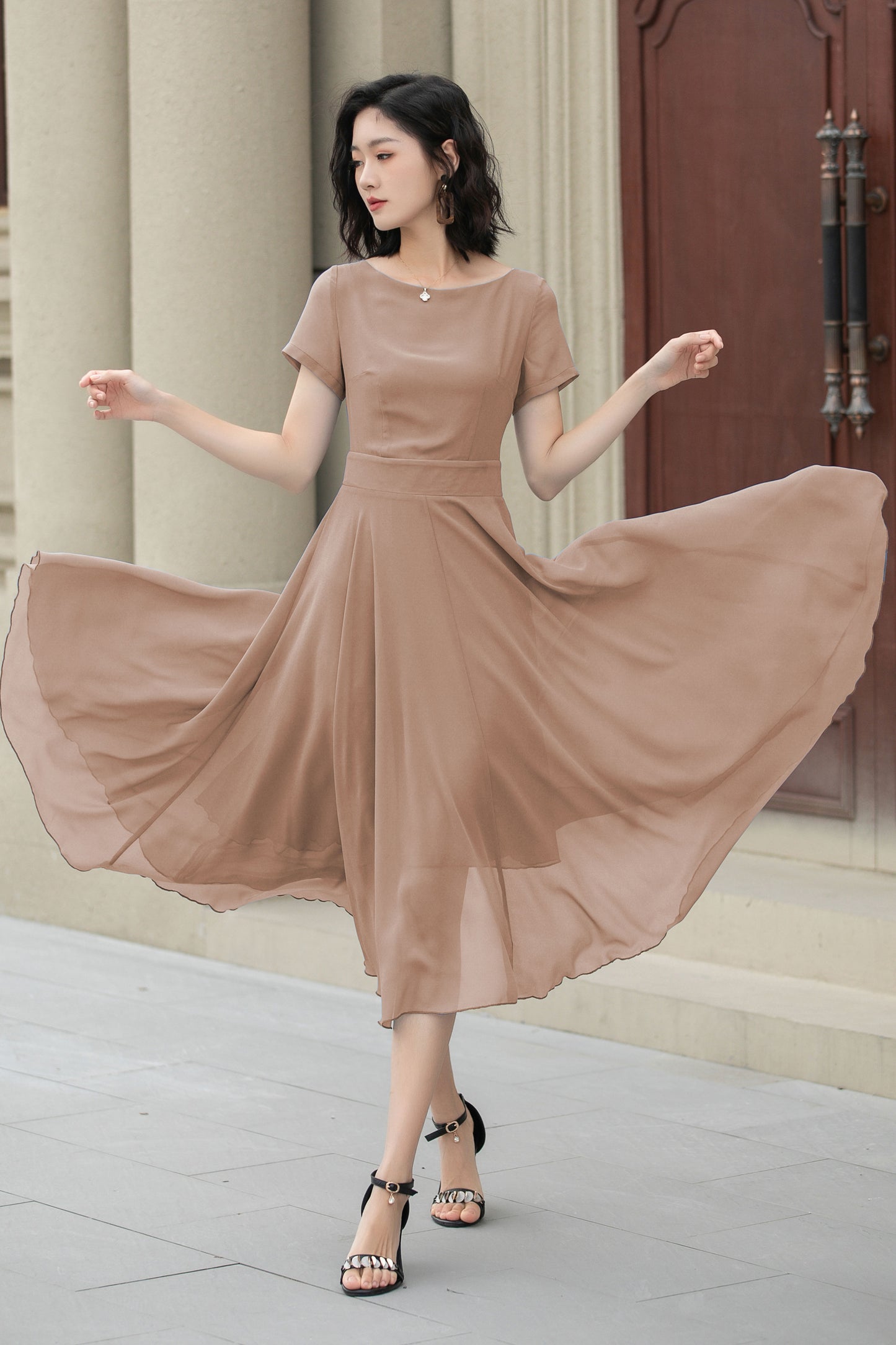 Women Summer Swing dress, Elegant Dress for Weddings 6033