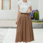 Women linen summer skirt 5982