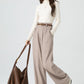 Wide leg long wool pants for women 5324