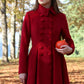 Double-breasted wool princess coat 3219