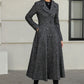 Long Wool Swing Coat – Vintage 1950s Double Breasted Overcoat 6528