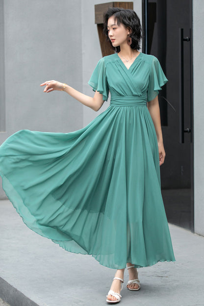 Boho Summer swing chiffon dress 5859