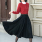 black a line midi wool skirt 5310