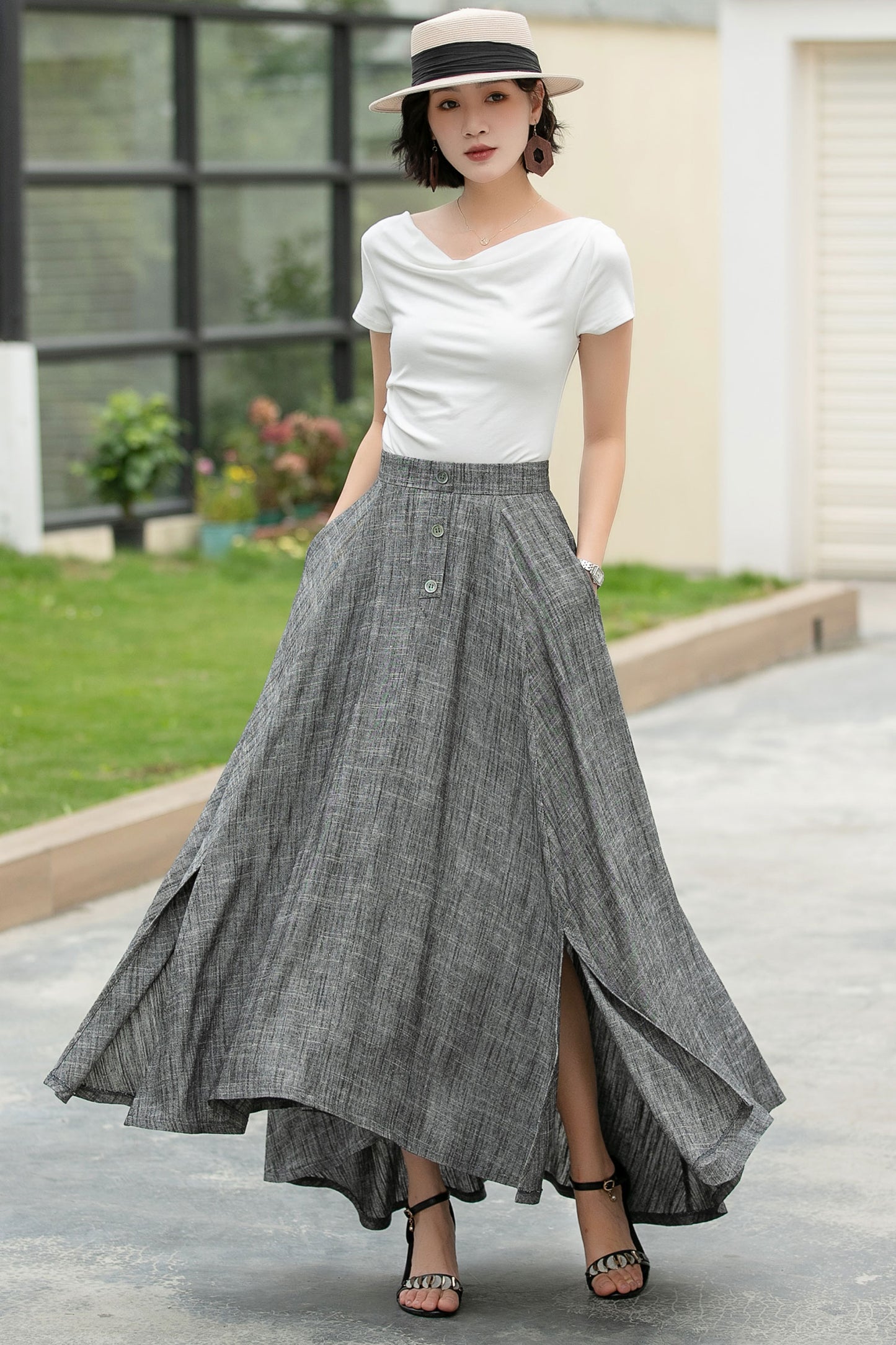 Casual Women summer long swing skirt 6049