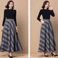 Long winter wool skirt women 4639-2
