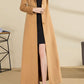Asymmetrical winter wool coat, long wool coat 4589