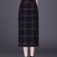 Fitted winter wool skirt women 4651