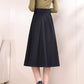 A line winter wool skirt for women 4750