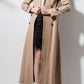 Long double breasted winter wool cape coat 4715