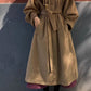 Camel wool coat with lantern sleeves 4580