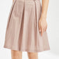 Short pleated a line skirt women 4354