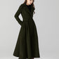 Vintage inspired long wool coat 5505