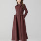 Vintage inspired long wool coat 5506