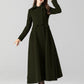 Vintage inspired long wool coat 5505