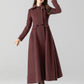 Vintage inspired long wool coat 5506