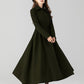 Vintage inspired long wool coat 5505