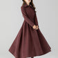 Vintage inspired long wool coat 5506