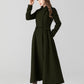 Vintage inspired long wool coat 5505
