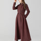Vintage inspired long wool coat 5506