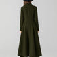 Vintage inspired long wool coat 5505