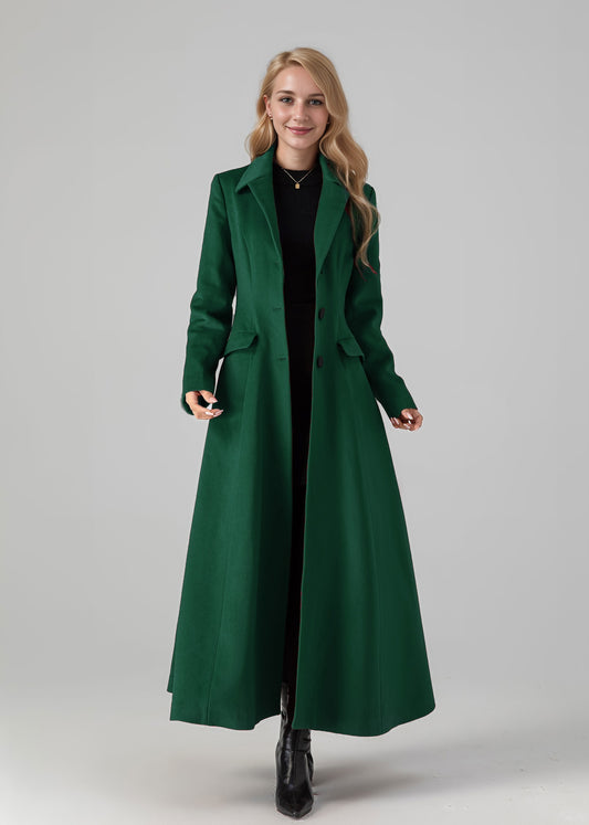 Long Winter Wool Trench Coat 5435