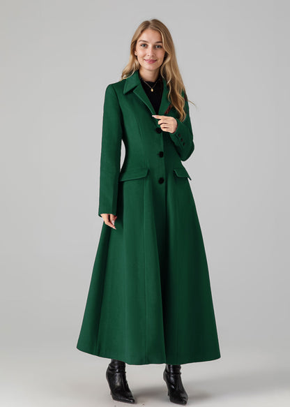 Long Winter Wool Trench Coat 5435