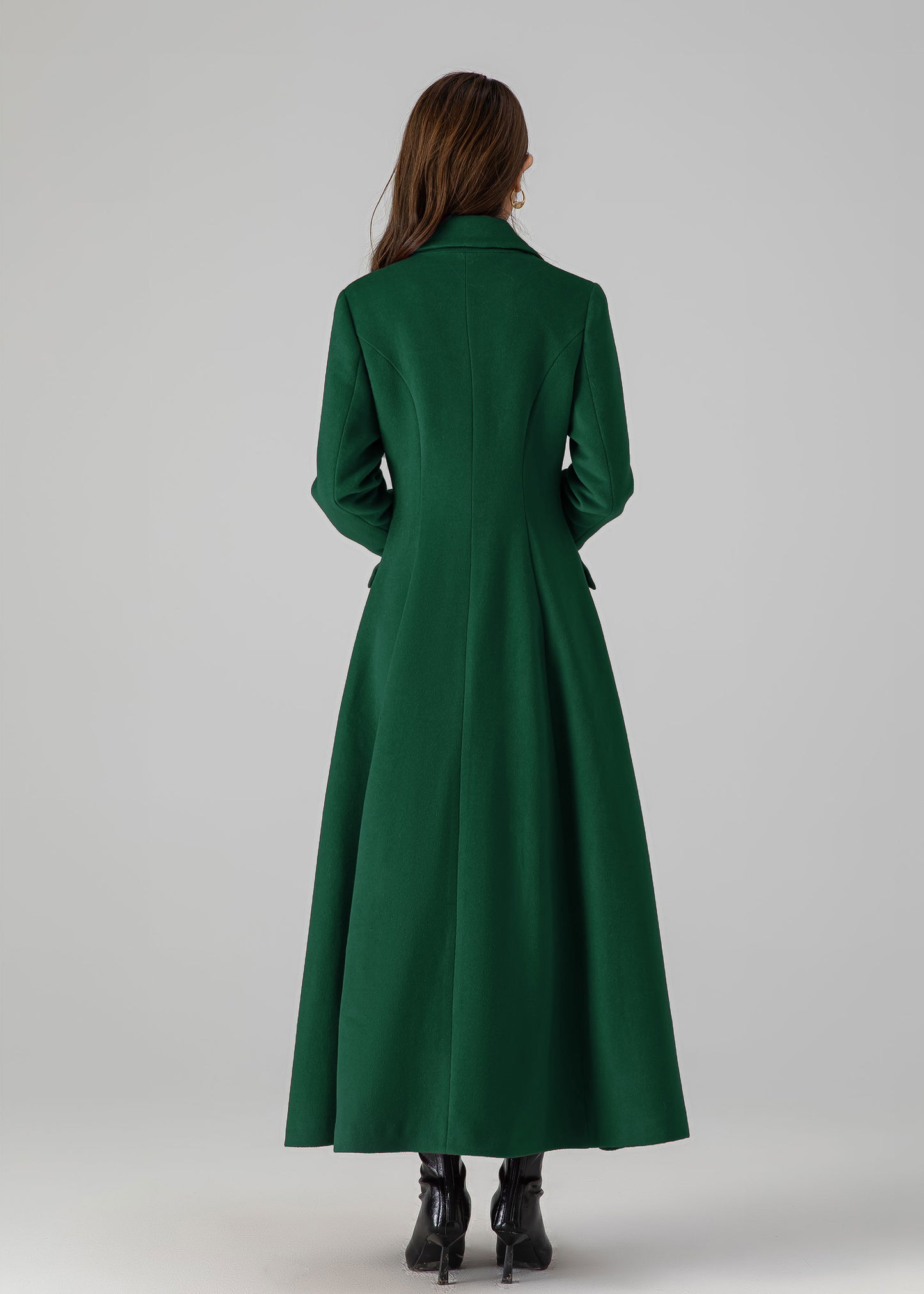 Long Winter Wool Trench Coat 5435