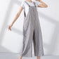 Gray Striped Linen Jumpsuits 4217 -Size S-M-L #CK2300257