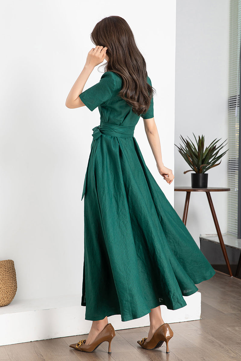 Short Bridesmaid Dresses Emerald Green Pleated Dress Australia Green Maxi Dress, Pleated Dress, Summer Linen Dress, Short Bridesmaid Dresses Emerald Green Pleated Dress Australia Green Maxi Dress, Pleated Dress, Summer Linen Dress,