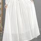 elastic waist maxi linen skirt women 4345