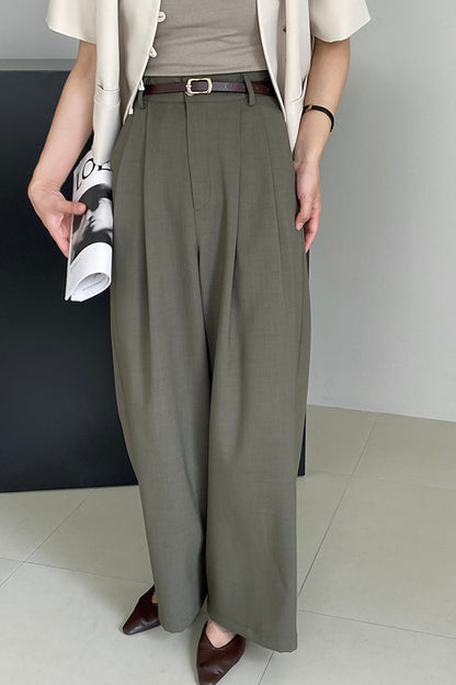 Women's wide leg suit pants 4387