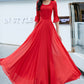 Women's Chiffon Dress, A Line Summer Chiffon Dress 2638