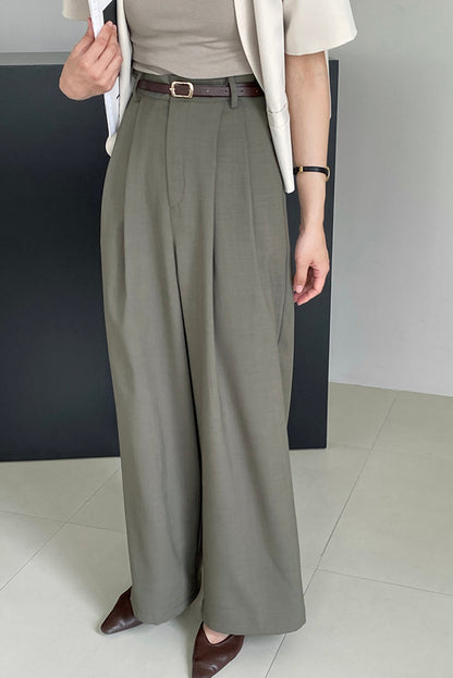 Women's wide leg suit pants 4387