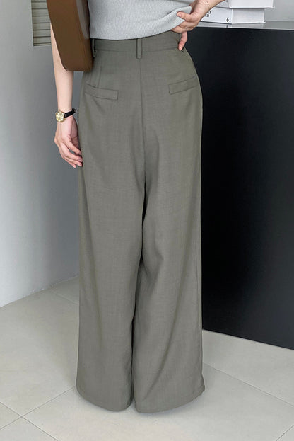 Women's wide leg suit pants 4387